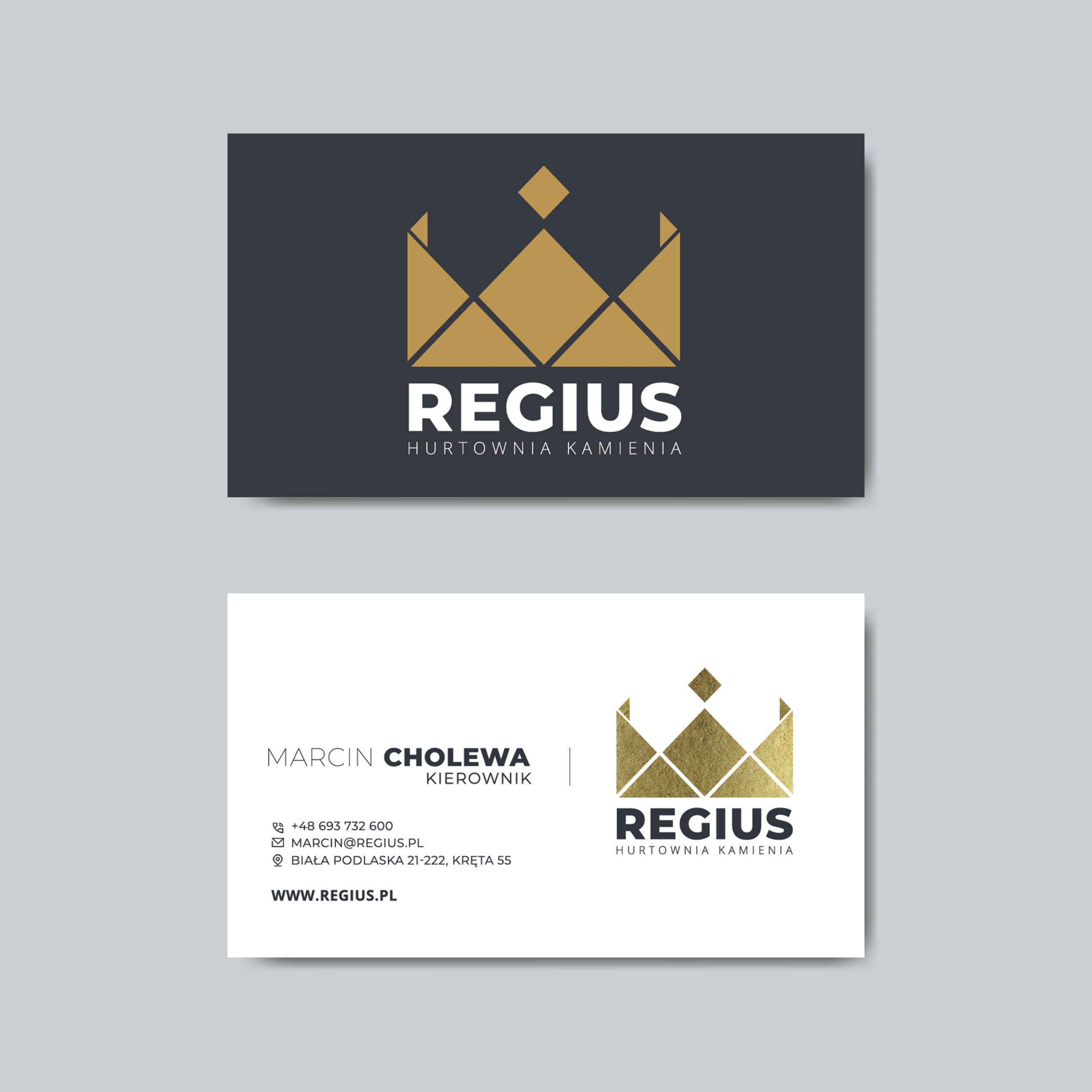 Blank business card design mockup vector