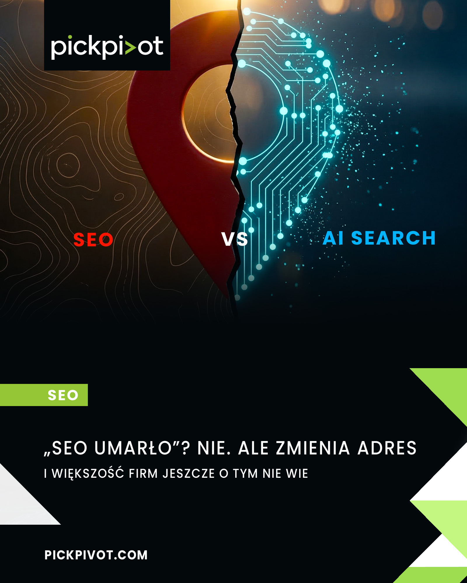 „SEO umarło?" Nie. Ale zmienia adres. I większość firm jeszcze tego nie wie.