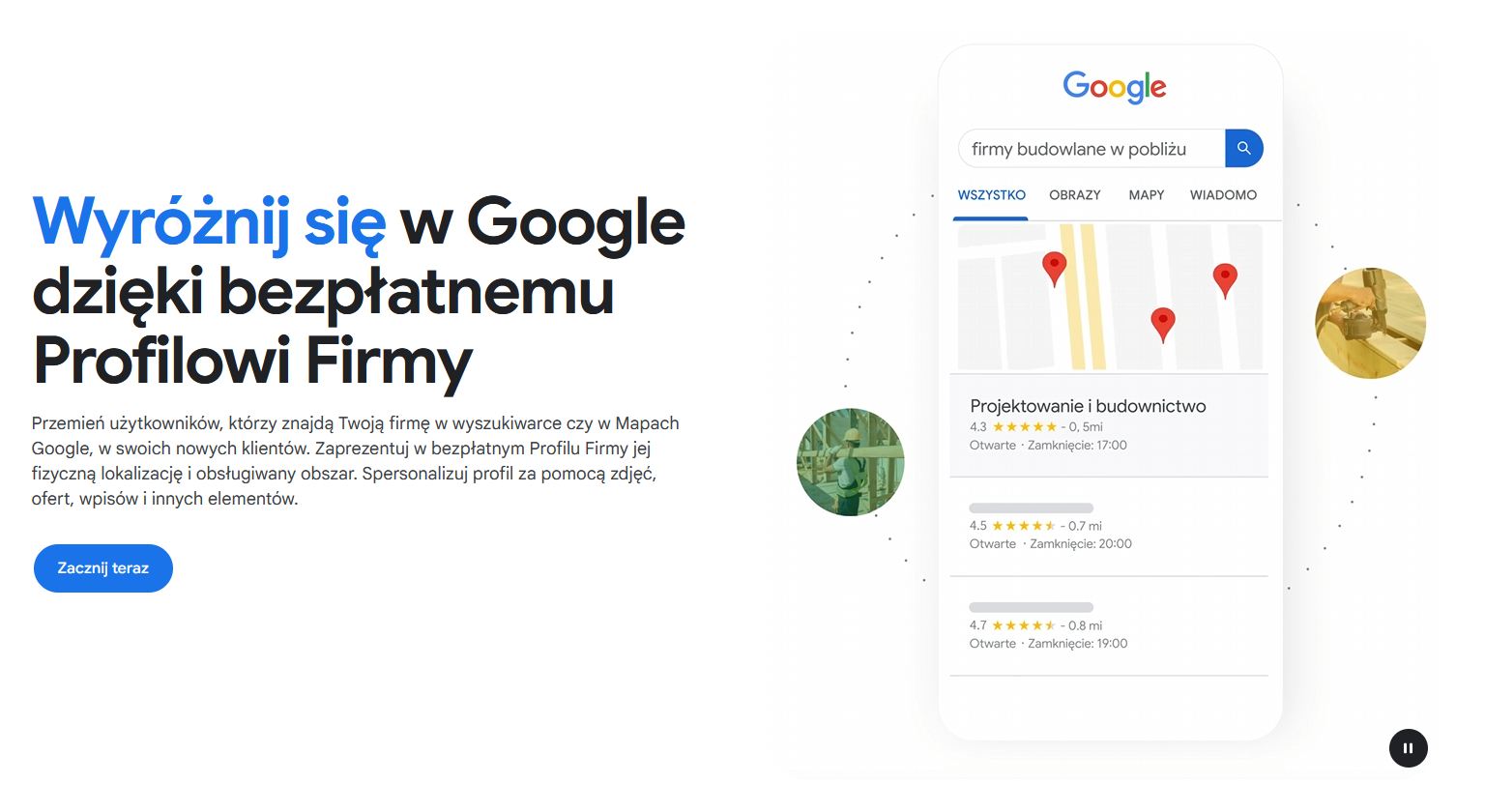 podstawowa wizytówka firmy